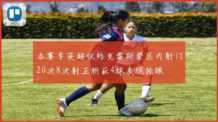 本赛季英超仅约克雷斯禁区内射门20次8次射正斩获4球表现抢眼